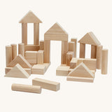 PlanToys 40 Unit Natural Blocks