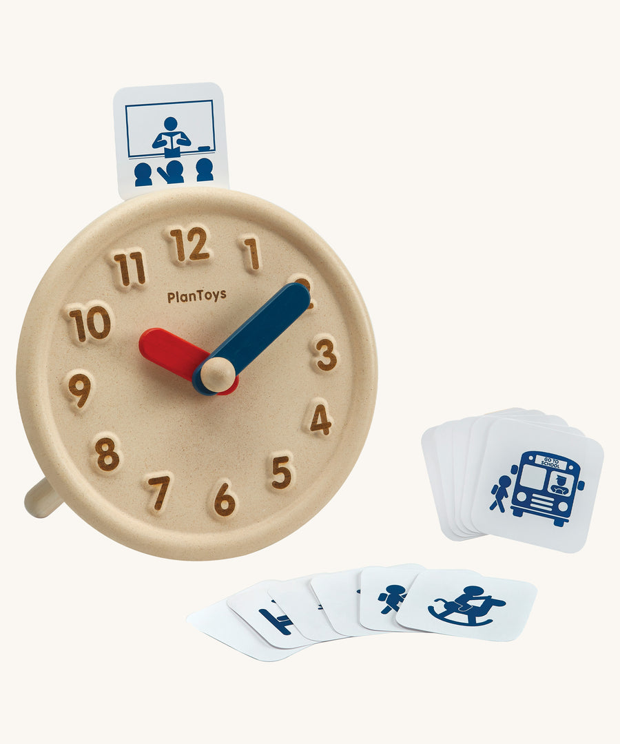 The PlanToys Activity Clock on a plain background.