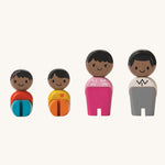 PlanToys Black Skin, Black Hair Family PlanWorld