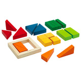 Plan Toys Blocs de fractions colorés