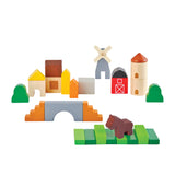 PlanToys Wooden Country Blocks