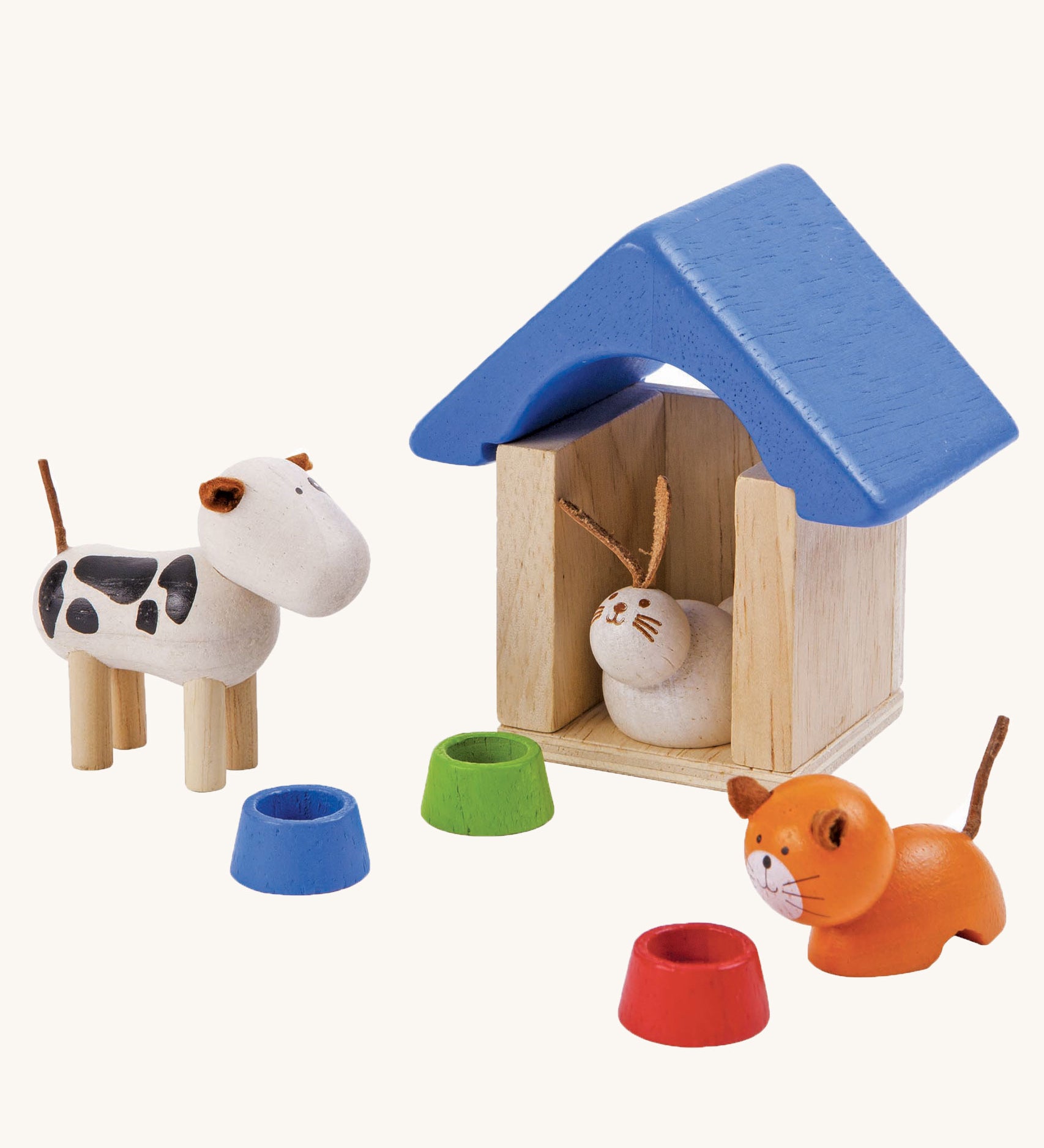 PlanToys Dolls House Pets & Accessories play set on a plain background.