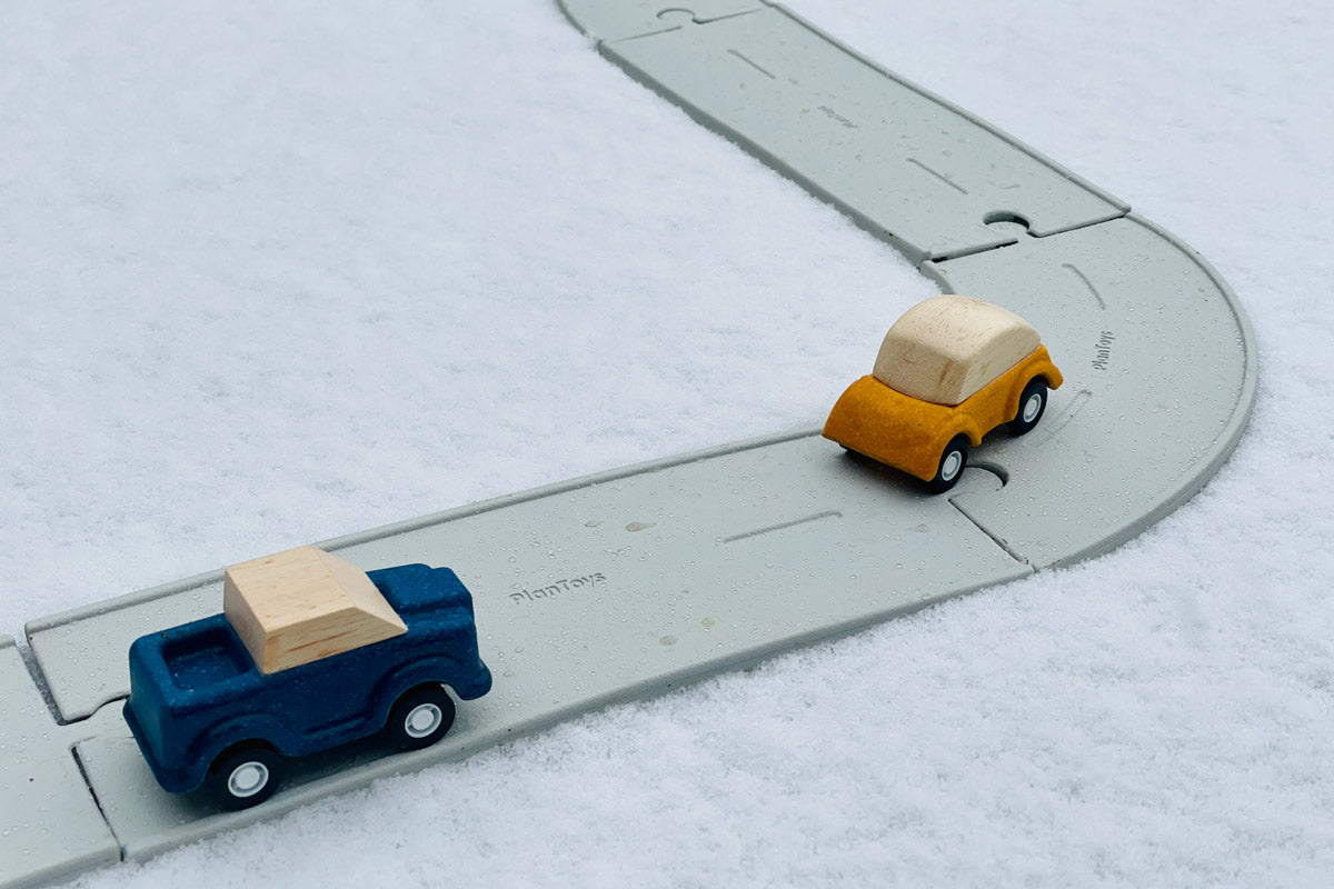 laid out in a rail scene on a white background