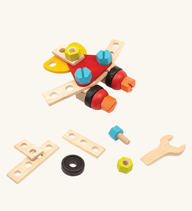 The PlanToys 40-Piece Construction Set on a plain background.