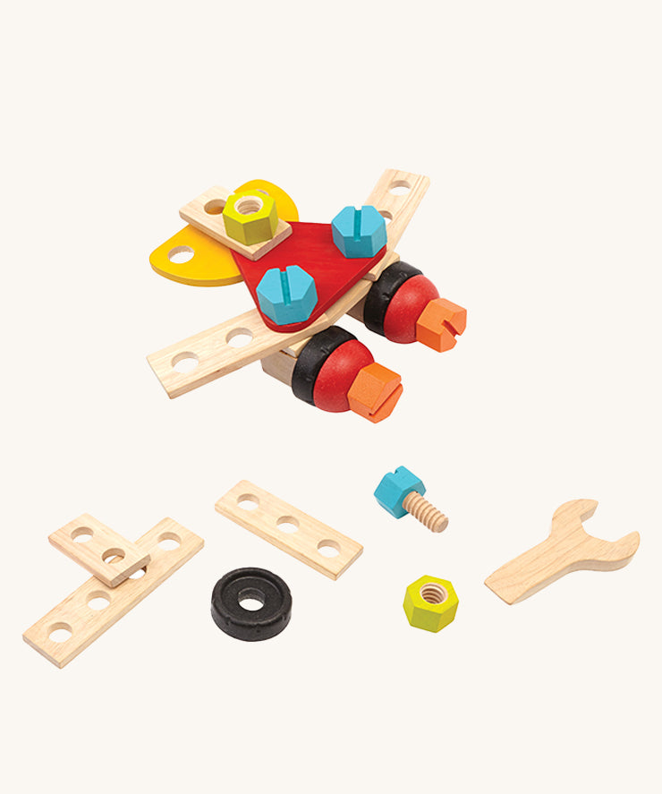 The PlanToys 40-Piece Construction Set on a plain background.