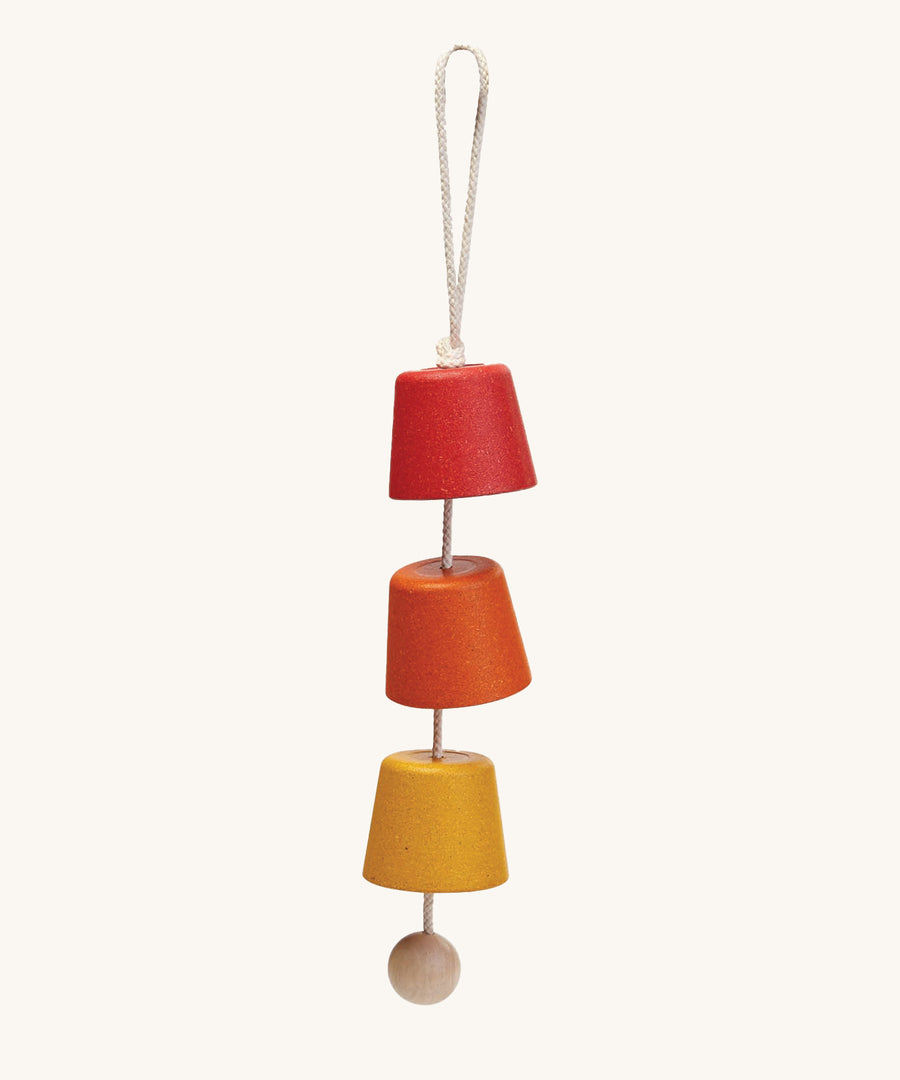 The PlanToys Garden Chimes on a plain background. 