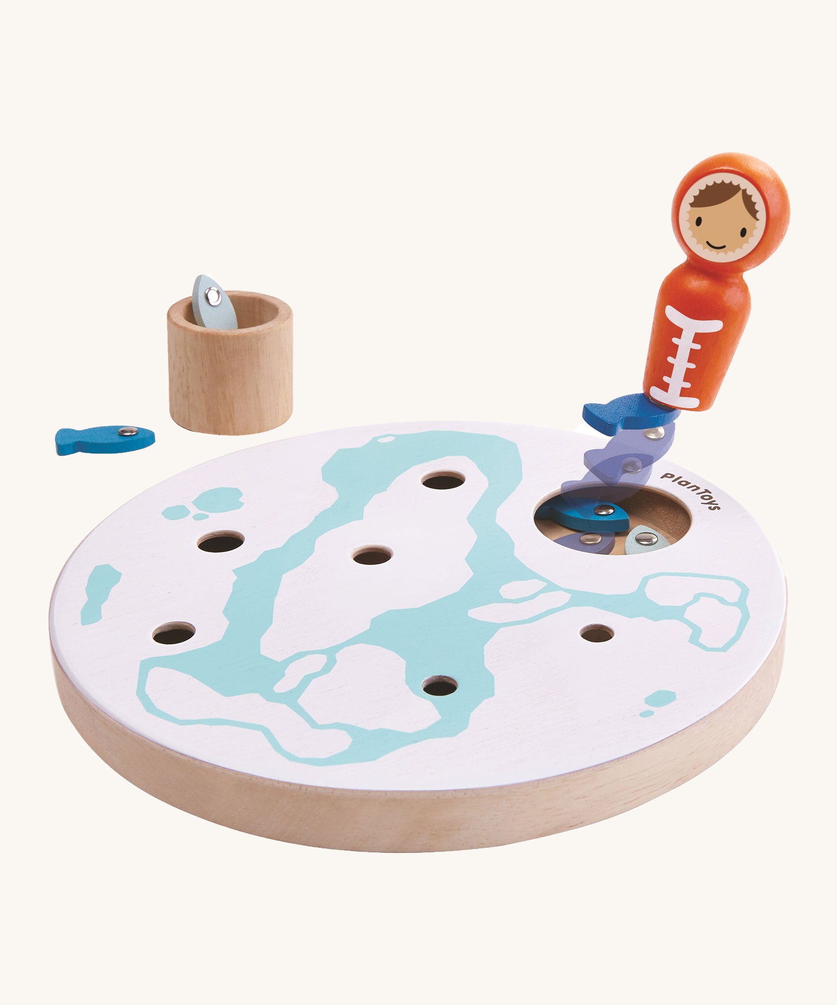 PlanToys Ice Fishing Game on a plain background. 
