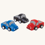 The PlanToys PlanWorld Mini Trucks on a plain background.