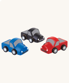 The PlanToys PlanWorld Mini Trucks on a plain background.