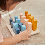 PlanToys Geometric Peg Board - Orchard