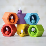 PlanToys Bee Hives Rainbow