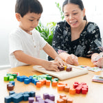 PlanToys 100 Rainbow Counting Cubes