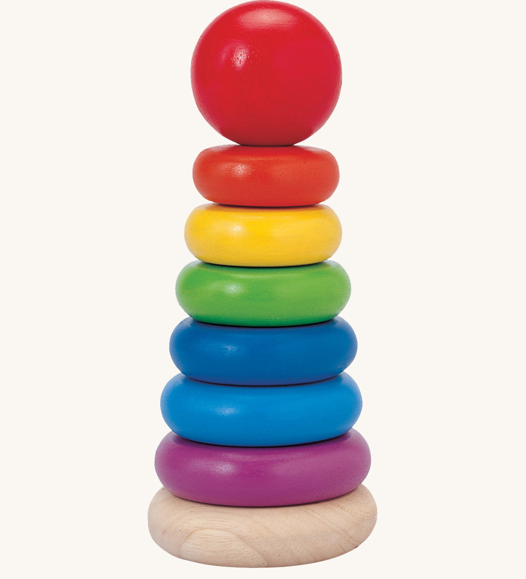 The PlanToys Stacking Ring on a plain background. 