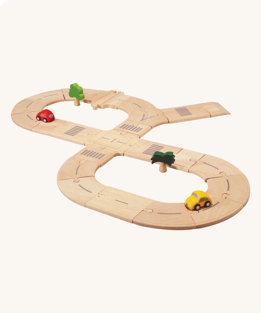 The PlanToys Standard Road System on a plain background. 