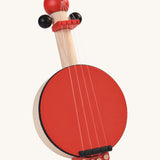 The PlanToys Wooden Toy Banjo on a plain background.