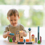 PlanToys Wooden Cityscape Blocks