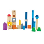 PlanToys Wooden Cityscape Blocks