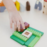 PlanToys Wooden Country Blocks