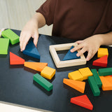 Plan Toys Blocs de fractions colorés