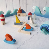 PlanToys Wooden Marina Blocks