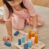 PlanToys Geometric Peg Board - Orchard