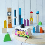 PlanToys Urban City Blocks Set