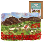 The Makerss - Poppy Landscape Needle Felt Kit