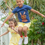 Frugi Archie Seersucker Shorts - Dandelion