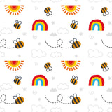 Babipur Rainbow Bees Wrapping Paper