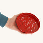 Glückskäfer Metal Sand Sieve - Red