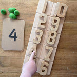 Reel Wood Number Blocks Set