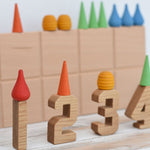 Reel Wood Number Blocks Set