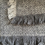 ReSpiin Recycled Wool Throw - Slate Grey