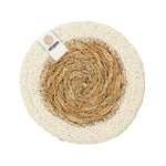 ReSpiin Jute & Seagrass Coaster - White