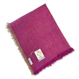 ReSpiin Recycled Wool Throw - Mulberry Purple