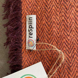 ReSpiin Recycled Wool Throw - Rust Orange