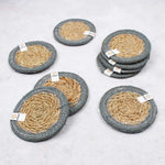 ReSpiin Jute & Seagrass Coaster - Grey