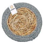 ReSpiin Jute & Seagrass Coaster - Grey