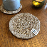 ReSpiin Jute & Seagrass Natural / Natural Coaster