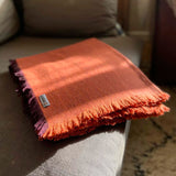 ReSpiin Recycled Wool Throw - Rust Orange