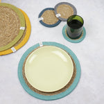 ReSpiin Jute & Seagrass Coaster - Yellow