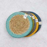 ReSpiin Jute & Seagrass Coaster - Grey