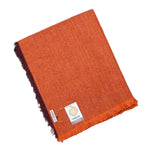 ReSpiin Recycled Wool Throw - Rust Orange