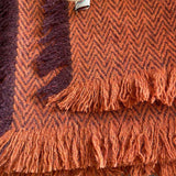 ReSpiin Recycled Wool Throw - Rust Orange