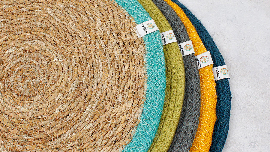 Closeup picture of ReSpiin placemats