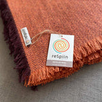 ReSpiin Recycled Wool Throw - Rust Orange