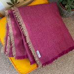 ReSpiin Recycled Wool Throw - Mulberry Purple