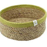 ReSpiin Medium Shallow Seagrass & Jute Basket