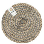 ReSpiin Spiral Jute Natural / Grey Coaster