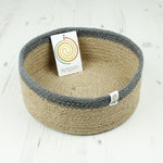 ReSpiin Medium Shallow Natural & Grey Basket